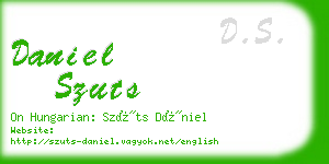 daniel szuts business card